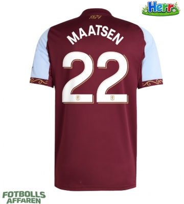 Aston Villa Ian Maatsen #22 Hemmatröja 2025-26 Kortärmad